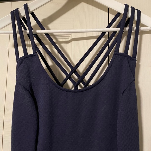 Charlotte Russe navy blue dress - Picture 2 of 8